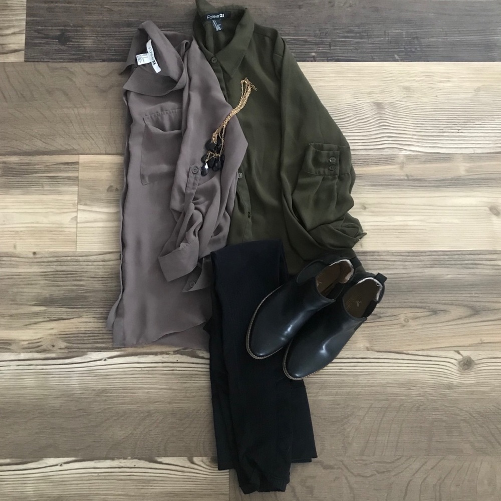 Forever 21 button up shirts